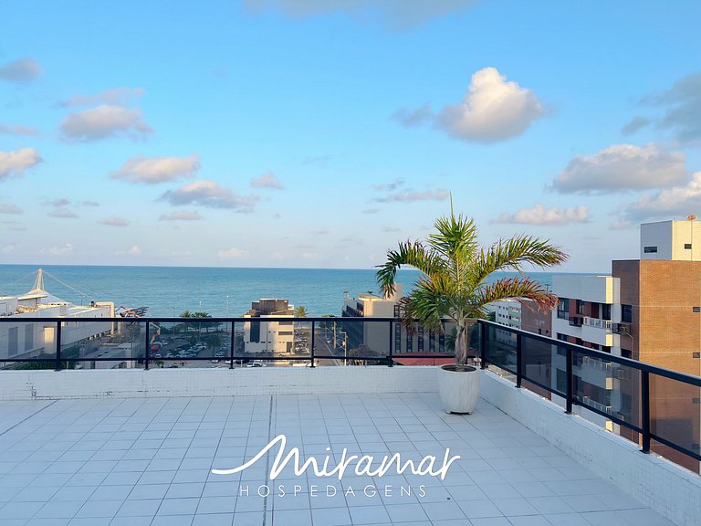 Apartamento c/ para o Vista Mar em Manaira